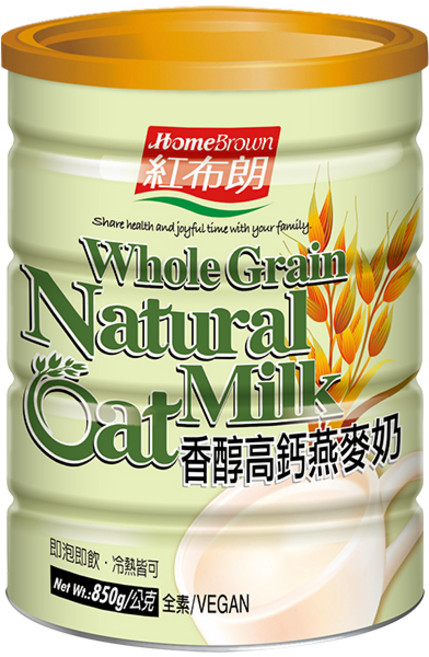 HomeBrown 紅布朗 香醇高鈣燕麥奶, 850g, 1罐