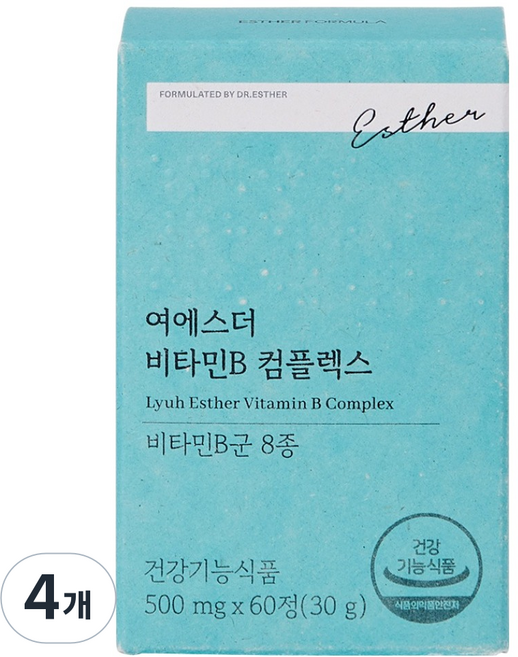 에스더포뮬러 여에스더 비타민B 컴플렉스 30g, 4개, 60정