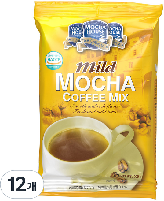 모카하우스 마일드모카 자판기용 커피믹스, 900g, 1개입, 12개