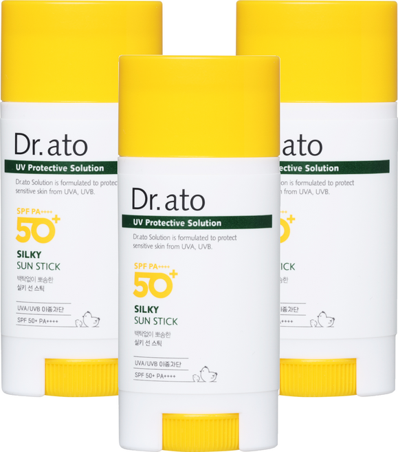 닥터아토 실키선스틱 SPF50+ PA++++, 15g, 3개