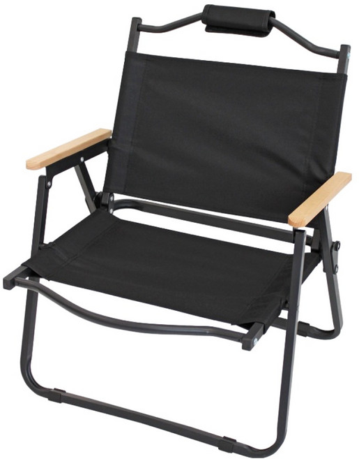 크로퍼스 이지 폴딩 로우 체어 EZC-003, 블랙, 1개