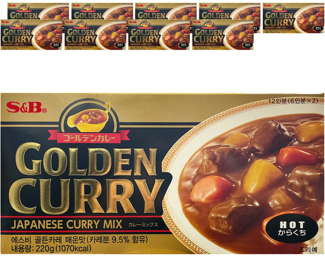 에스앤비골든 카레 매운맛, 220g, 10개