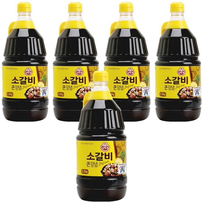 오뚜기 소갈비 큰양념, 2.1kg, 5개