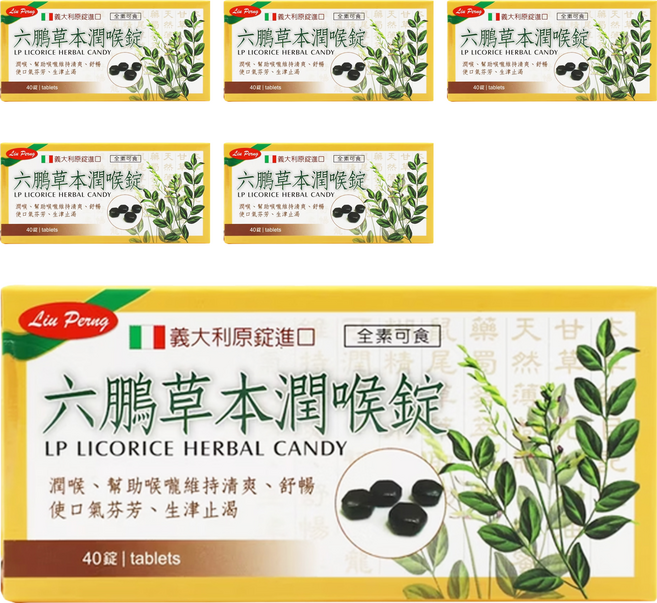 LIU PERNG 六鵬 草本潤喉錠, 12g, 6盒