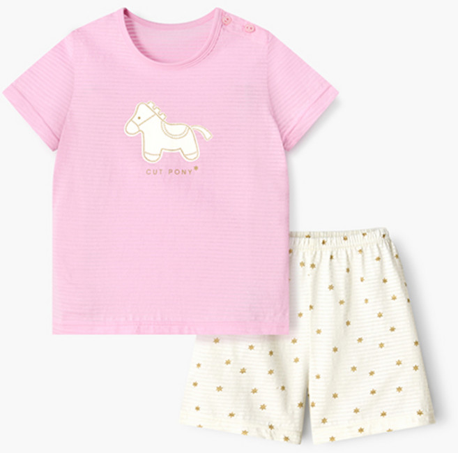 unifriend 兒童透氣Starpony五分家居服上下套裝