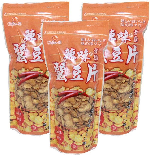 Chiao-E 巧益 素食麻辣蠶豆片, 210g, 3包