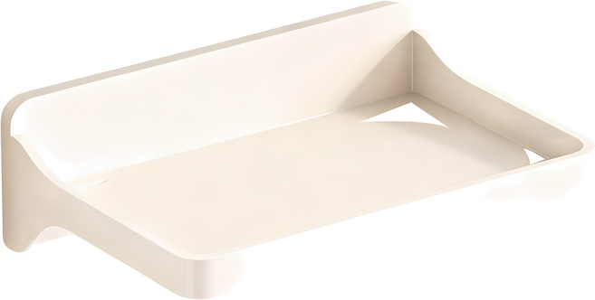 OMG 免打孔牆面置物架 30 x 20.2 x 9.5cm, 1個, 白色