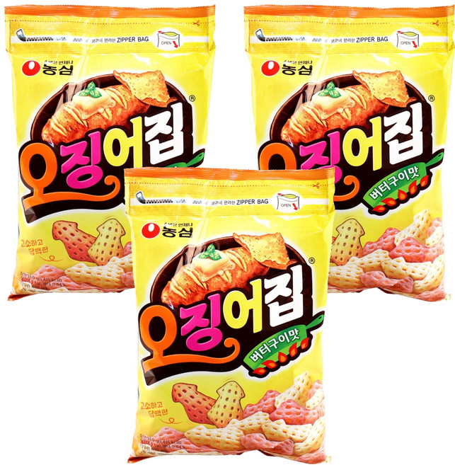 오징어집 지퍼백, 260g, 3개