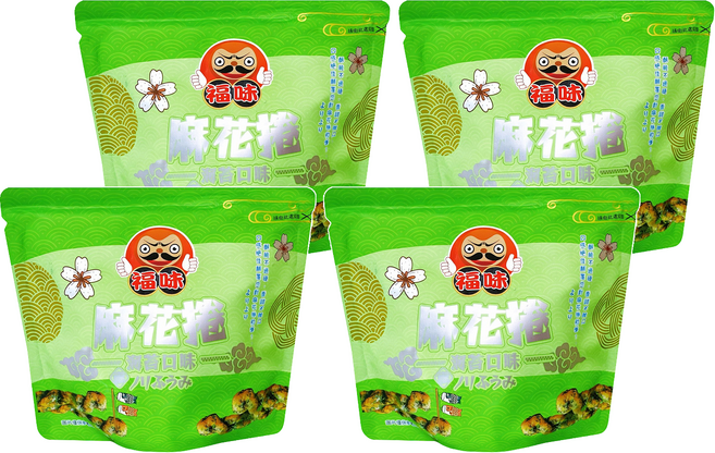 福味 麻花捲 海苔口味, 75g, 4包