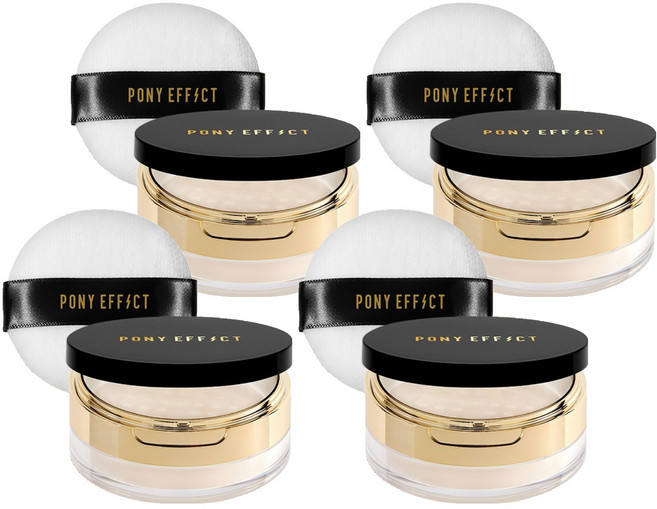 포니이펙트 커버스테이 베이크 앤 픽스 루스파우더 6.5g, 핑크 베이지, 4개