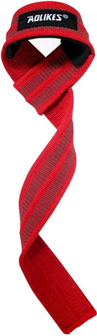 AOLIKES 奧力克斯 重訓健身升級防滑助力帶, 紅色, 1條