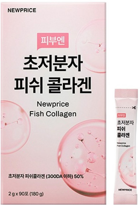 NEWPRICE 肌膚專用超低分子魚膠原蛋白, 1盒, 180g