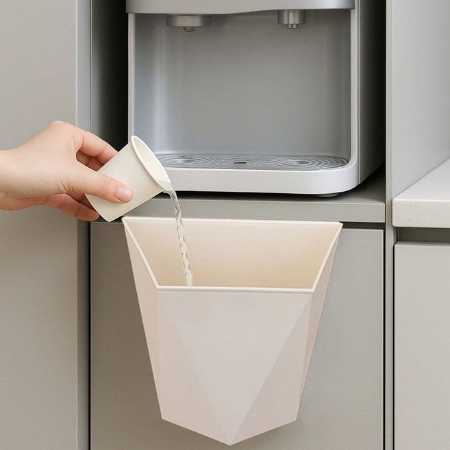 집사람 걸이형 정수기 물받이 물 버리는 통, 아이보리