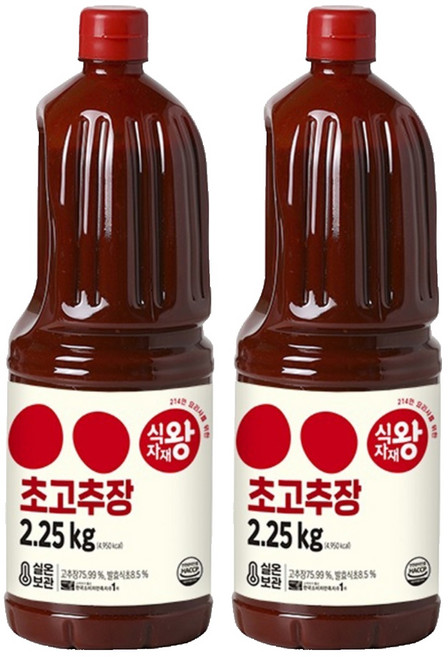 식자재왕 초장, 2.25kg, 2개