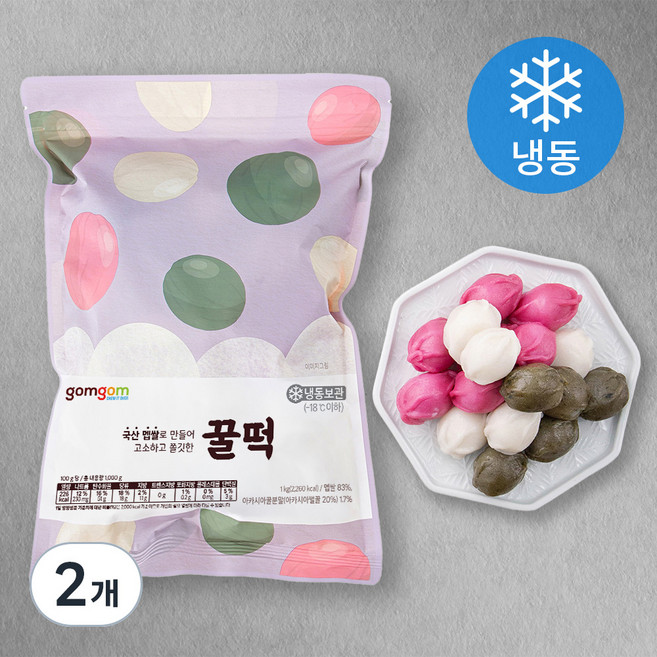 곰곰 꿀떡 (냉동), 1kg, 1개입, 2개
