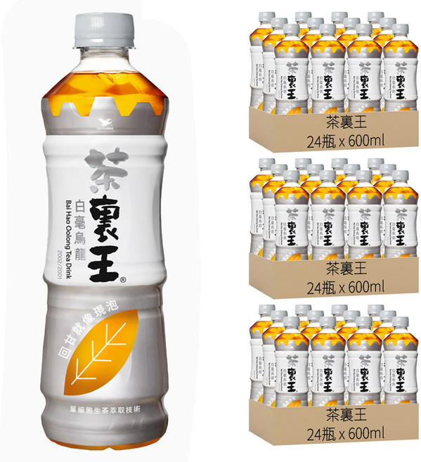 茶裏王 白毫烏龍茶, 600ml, 72瓶