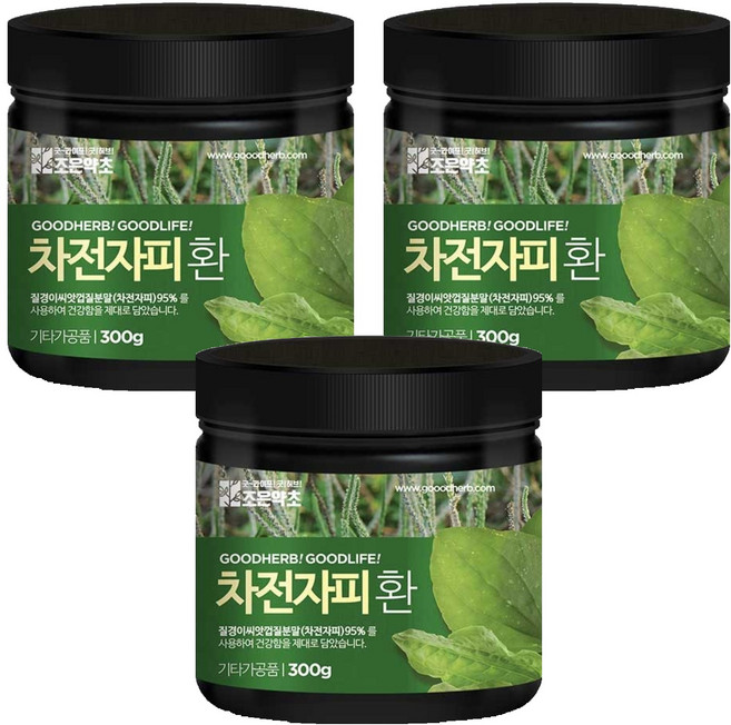 조은약초 프리미엄 차전자피환, 300g, 3개