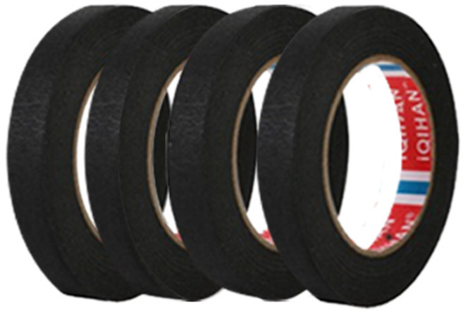 iQIHAN 다다 칼라 마스킹테이프 검정 20 mm x 20 m, 4개