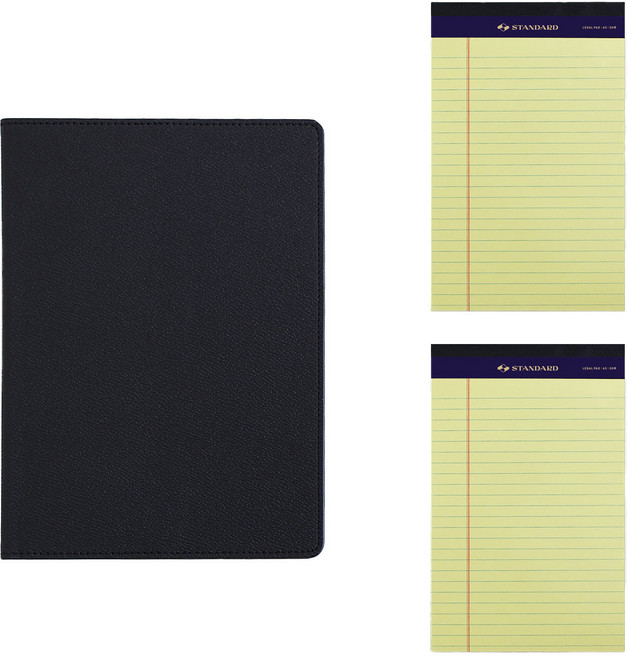 Paper Lab Pad Folio A5 + Legal Pad A5 50p x 2p, 黑色（墊對開本），隨機發貨（貴重墊）, 1套