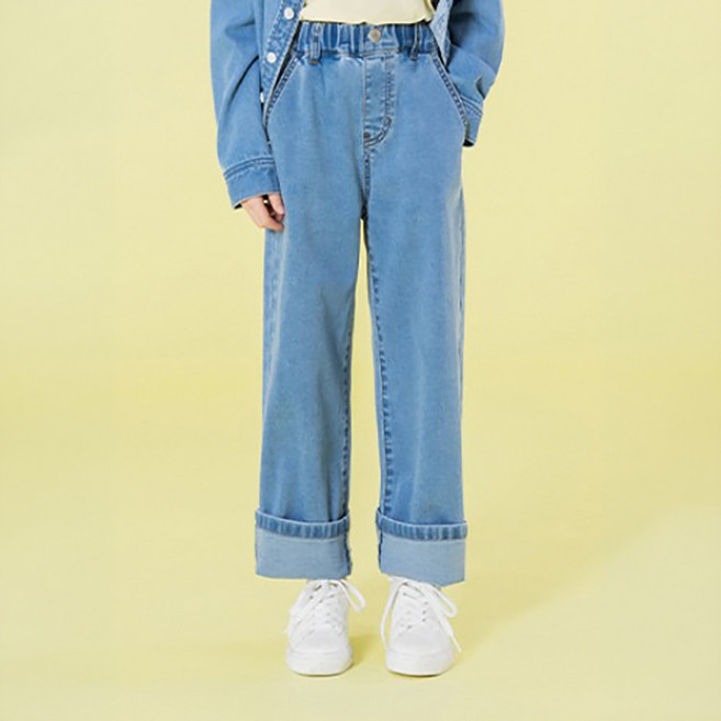 아이러브제이 아동용 포켓자수 일자팬츠