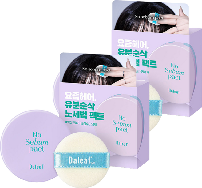 달리프 글램 노세범 헤어 팩트, 2개, 5g