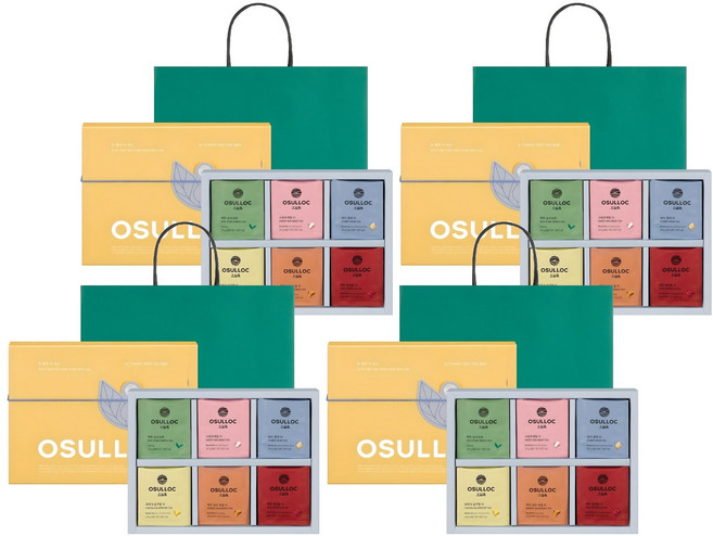 오설록 오 땡큐 티 선물세트, 티박스 6종, 4개