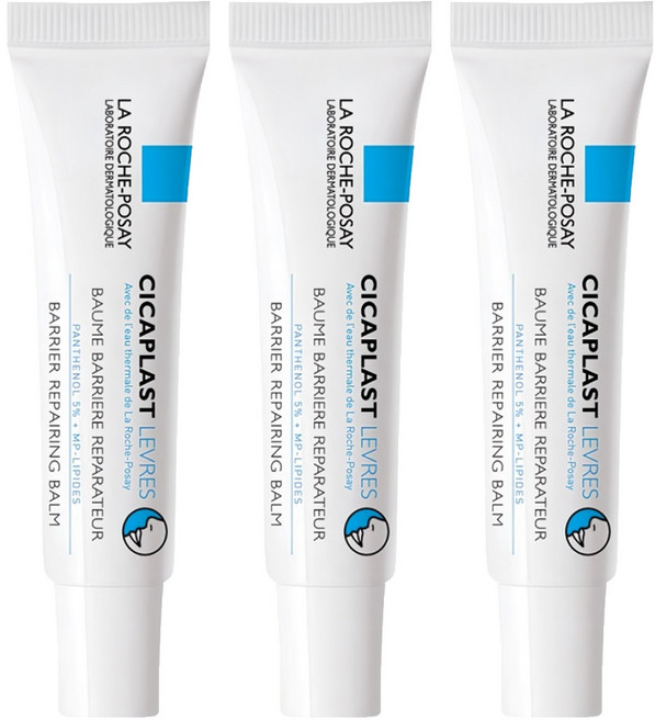 LA ROCHE POSAY 理膚寶水 全面修復潤唇膏, 7.5ml, 3條
