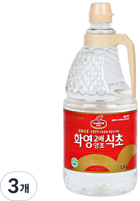 Chefone 大象 華英2倍釀造食醋, 3個, 1.8L