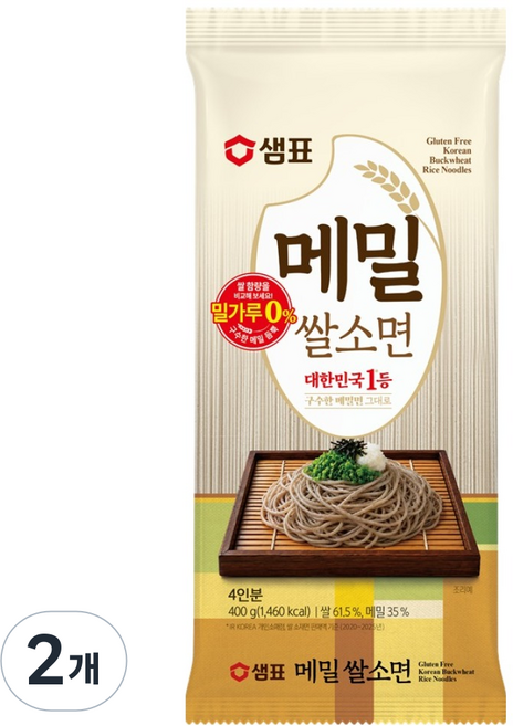Sempio 膳府 蕎麥米細麵, 400g, 2個