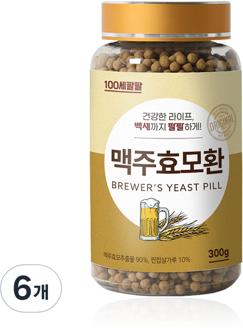 백세팔팔 맥주효모환, 6개, 300g