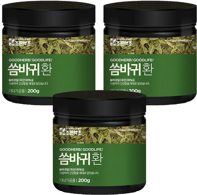 조은약초 프리미엄 씀바귀환, 3개, 200g