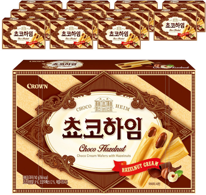 크라운 쵸코하임, 142g, 12개