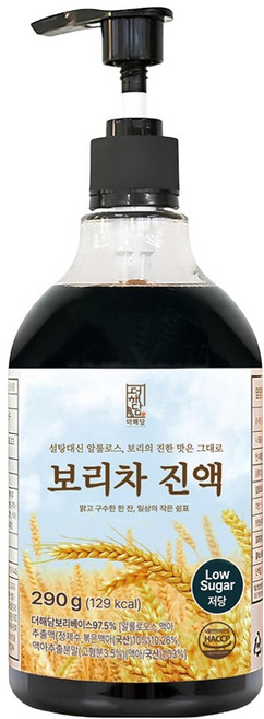 더해담 저당 보리차 진액, 290g, 1개