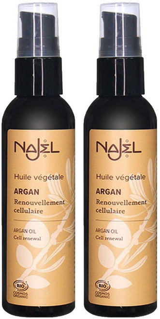 NAJEL 法國有機摩洛哥堅果油 身體 + 頭髮 + 指甲用, 80ml, 2瓶