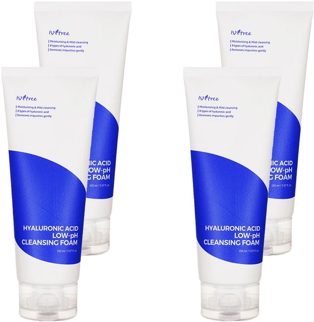 이즈앤트리 히아루론산 약산성 클렌징 폼, 150ml, 4개 - 쿠팡