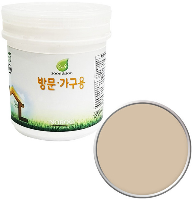 순앤수 방문 가구용 페인트, 엔틱브라운NR2036, 1L, 1개
