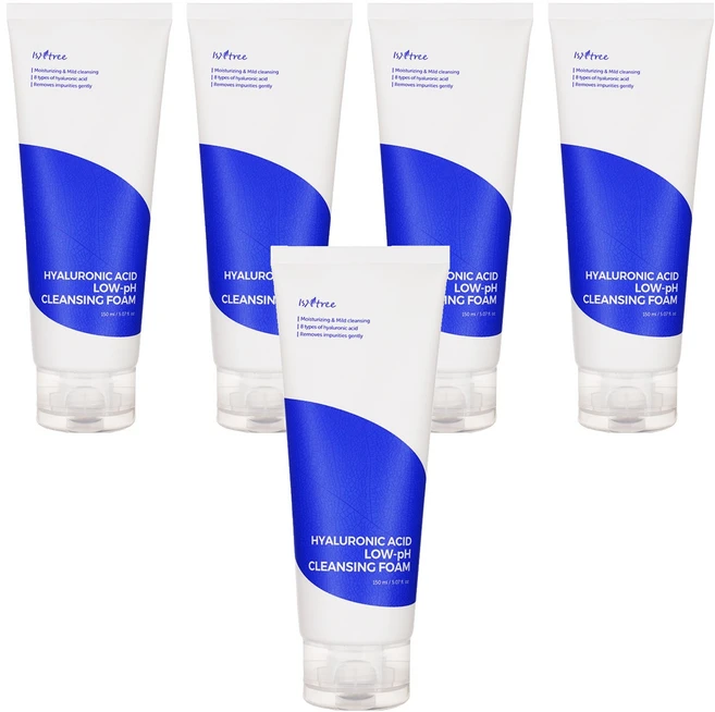 이즈앤트리 히아루론산 약산성 클렌징 폼, 150ml, 5개 - 쿠팡