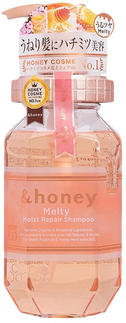 &honey melty 蜂蜜亮澤柔順護理洗髮精 1.0, 440ml, 1瓶