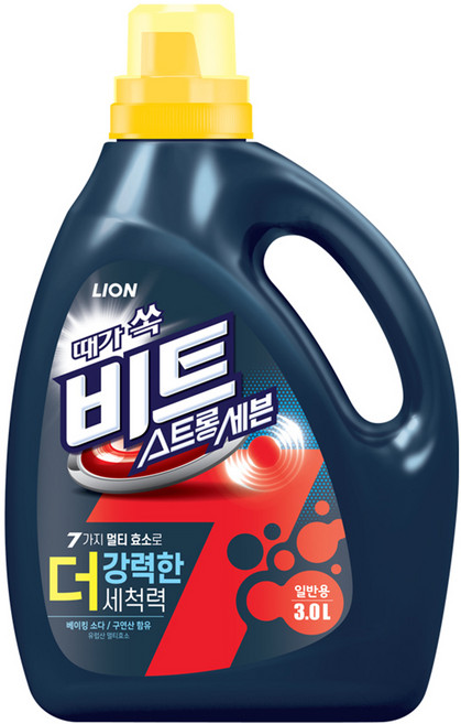 Beat 7種酵素洗衣精 一般洗衣機用, 3L, 1瓶