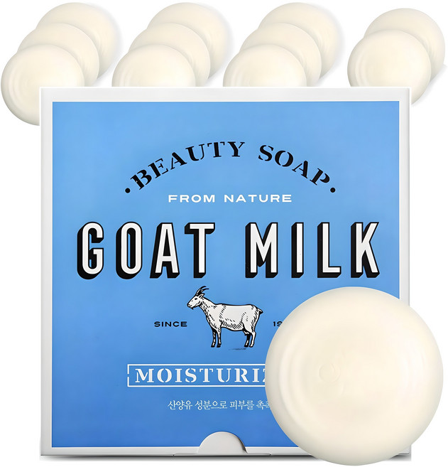 샤워메이트 산양유 비누 플러스, 90g, 12개입