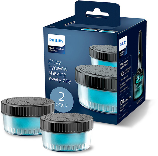필립스 무선 클렌징 팟 세척 카트리지 세정액 2개입, CC12/51, 1개