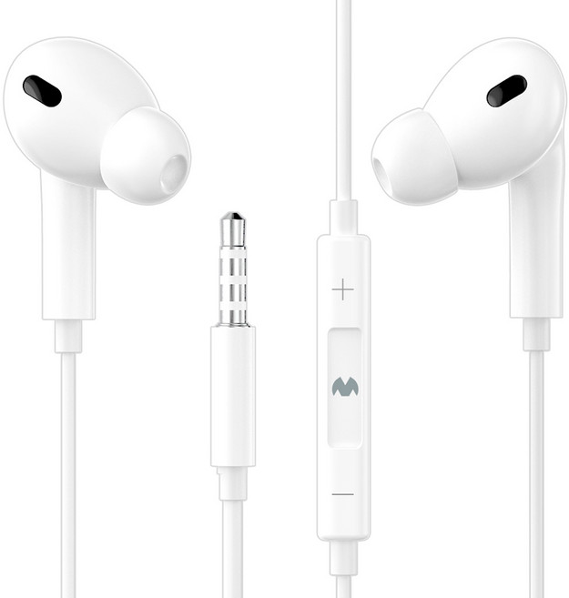 구스페리 스테레오 커널형 유선 이어폰 3.5mm, 화이트