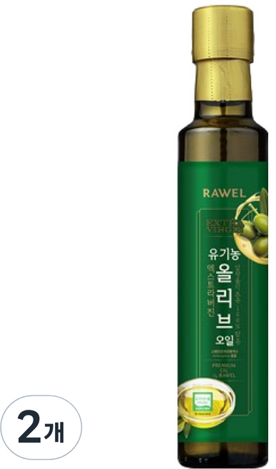 로엘 유기농 엑스트라버진 올리브오일, 2개, 250ml