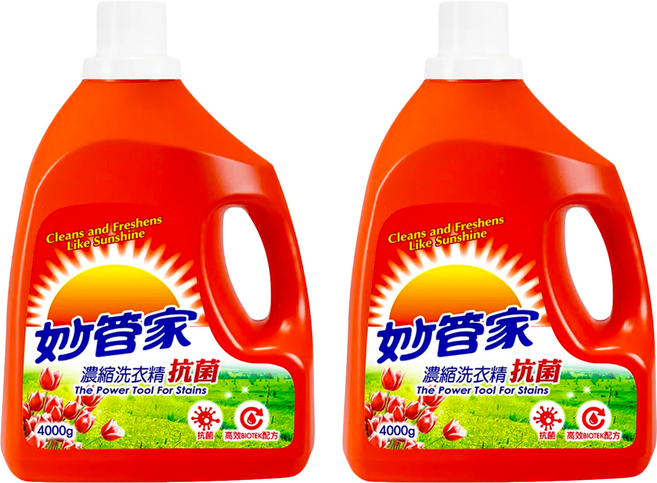 Magic Amah 妙管家 濃縮洗衣精 抗菌, 4kg, 2桶
