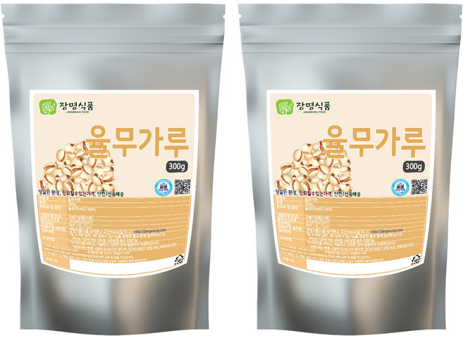 장명식품 생 율무가루, 300g, 2개
