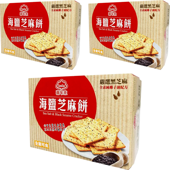 喜年來 海鹽芝麻餅, 72g, 3盒