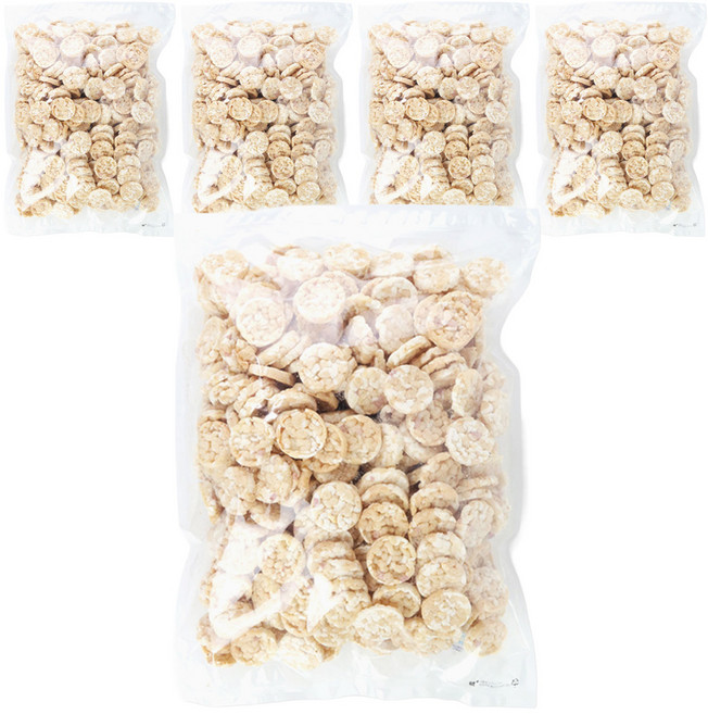 우리가스토리 오곡쌀과자 뻥튀기, 600g, 5개