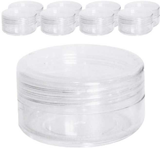 TRAVEL BUDDY 원형크림 용기 3.8 x 2 cm, 혼합 색상, 9개