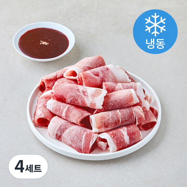 하이포크 데일리컷 한돈 대패 앞다리살 500g + 제육소스 100g 세트 (냉동), 4세트