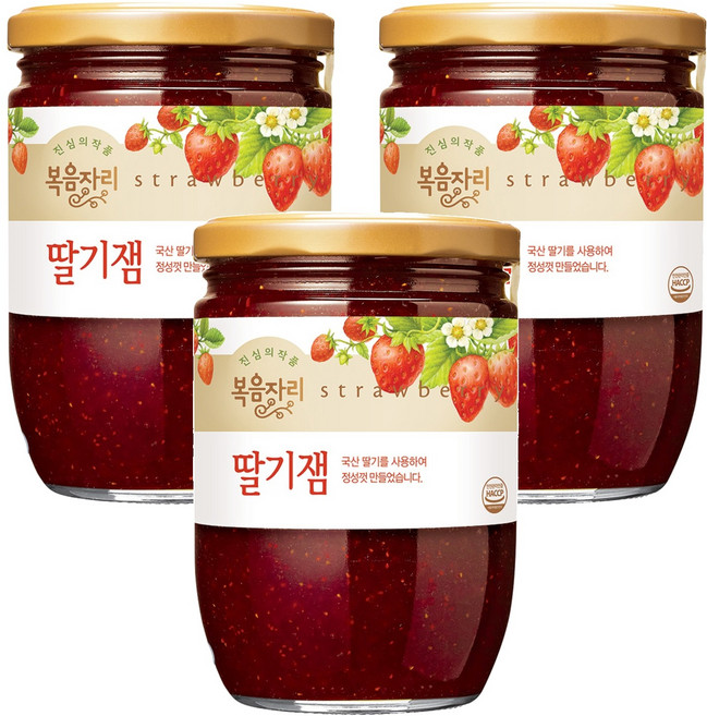 복음자리 딸기잼, 640g, 3개